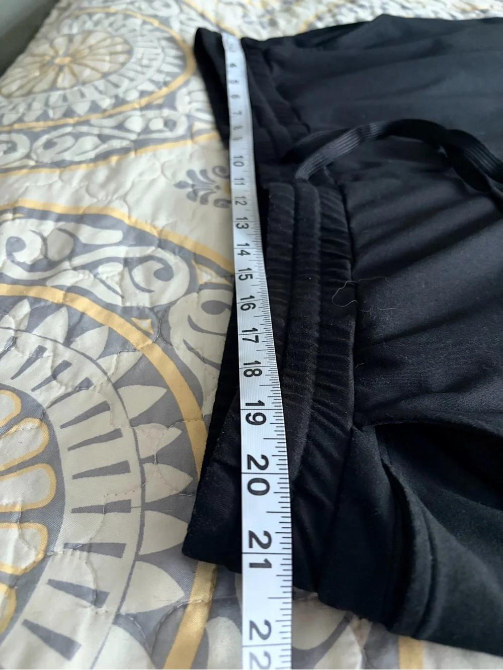 Quince mens flowknit black performance pants, size XXL